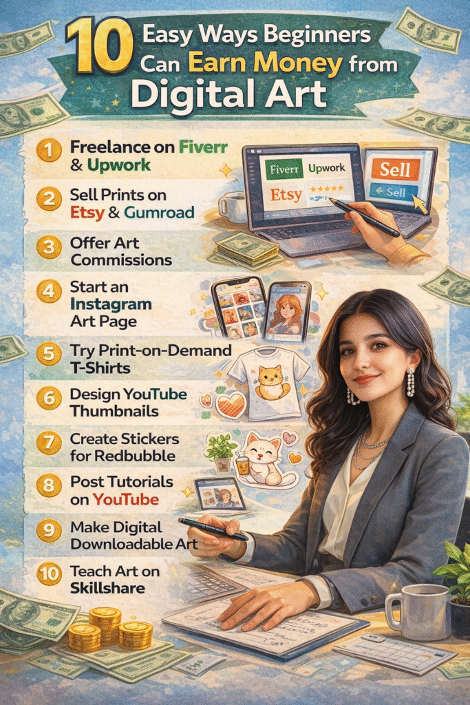 Best Ways to Earn Money from Digital Art