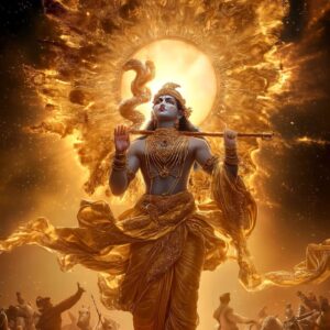 Divine Radiance Of Shri Krishna-Digital Artwork Download