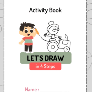 🎨 let’s draw in 4 steps – artbysona drawing ebook for kids | easy step by step drawing activity book (printable pdf)