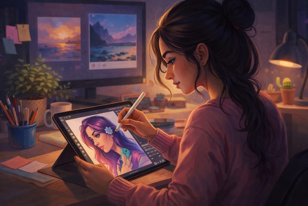 digital art learning journey by art by sona