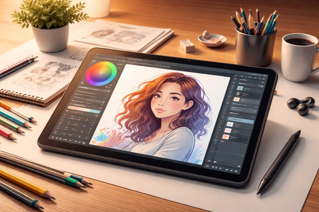 Digital art for beginners practice example – ArtbySona