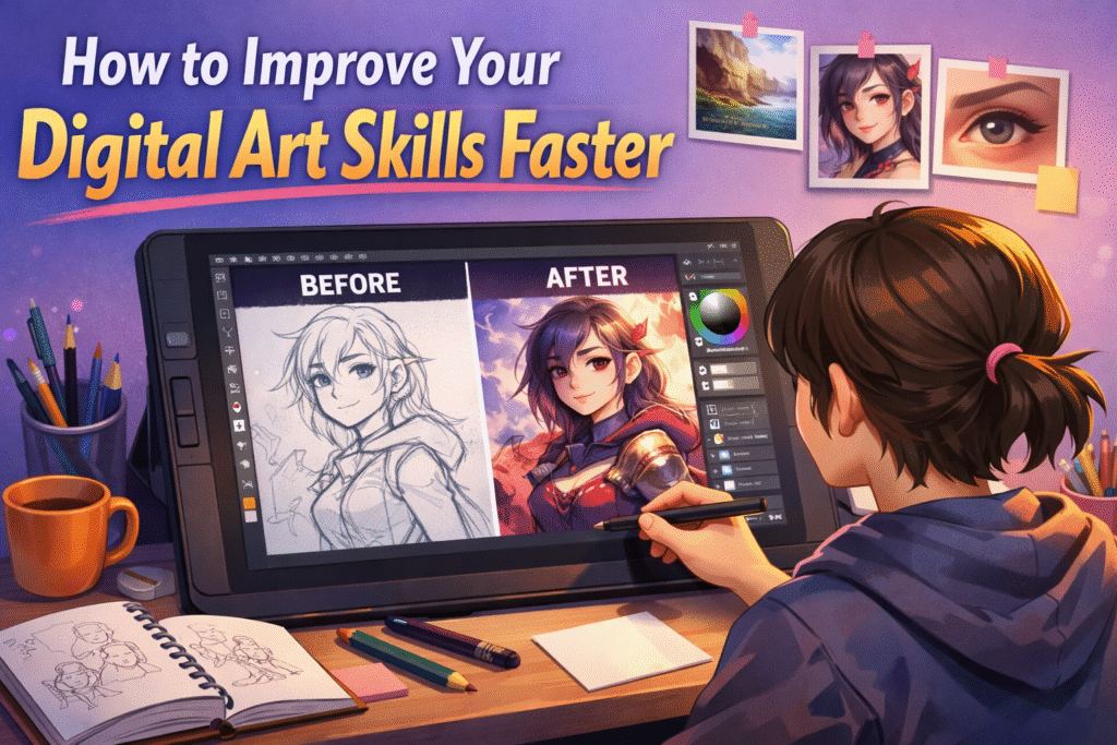 How to Improve Digital Art Skills Faster